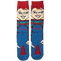 Chucky Halloween Scary Child's Play Character 360 Crew Socks Blue