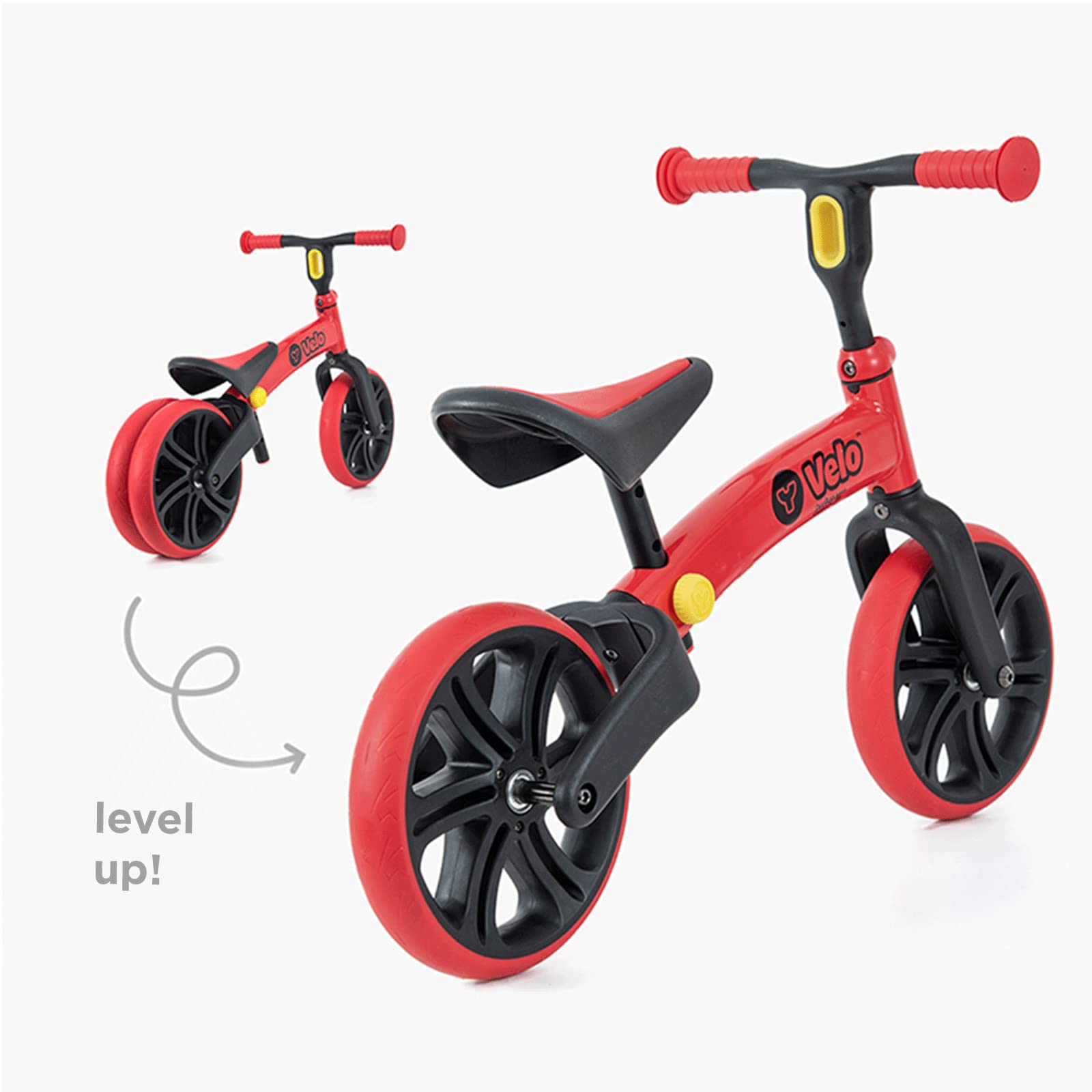 Yvolution Y Velo Junior Toddler Balance Bike 9 Inch Wheel No-Pedal Training Bicycle for Kids Boys Girls Age 18 Months to 2,3,4 Years