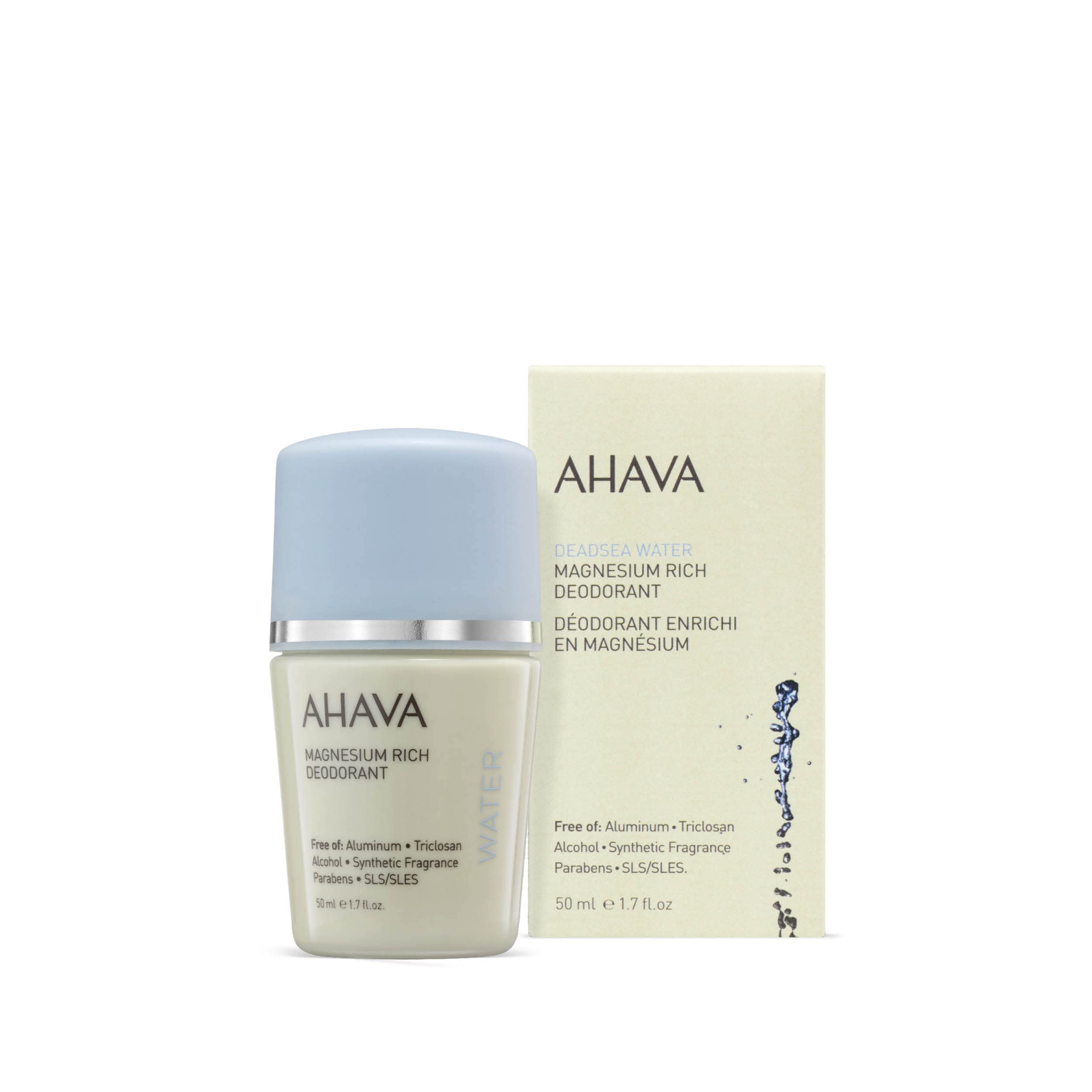 AHAVA Dead Sea Mineral Roll-On Woment’s Deodorant, 50ml/1.7 Fl Oz