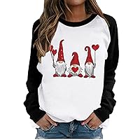 Sweatshirts Women Couples Gifts Letter Print Crewneck Tee Classic Dating Oversized Shirts for Women