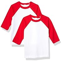 Kids Toddler 3/4-sleeve Baseball T-Shirt-2 Pack