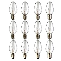 15 Watt Nightlight Bulbs for Wax Warmers -Salt Lamp Bulbs- 15 Watt Light Bulbs for Scentsy Plug-in Warmer, Candle Warmer & Himalayan Salt Lamp - Warm White, 12 Pack