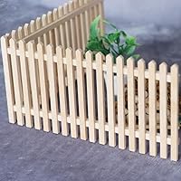 AirAds Dollhouse DIY 1:12 Miniature Fences Bar Picket Fence Balusters Railing Unfinished Wood (Lot 2pcs)