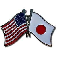 AES Wholesale Pack of 24 USA American & Japan Country Flag Bike Hat Cap lapel Pin