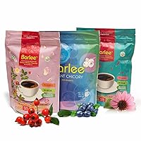 BARLEE Coffee Alternative (3-Pack, 42.30 oz) - Instant Chicory Beverage Blend - No Sugar Caffeine Free - Chicory Root Powder