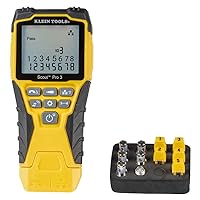 KLEIN TOOLS VDV501-851 Cable Tester Kit with Scout Pro 3 for Ethernet / Data, Coax / Video and Phone Cables, 5 Locator Remotes