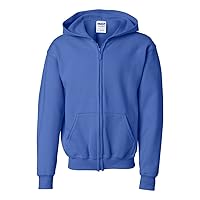 Heavy Blend Full Zip Hooded Sweatshirt (G186B) Royal Blue, L (Pack of 12)