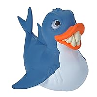 Wild Republic Rubber Ducks, Bath Toys, Kids Gifts, Pool Toys, Water Toys, Shark, 4