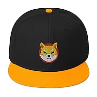 Shiba Inu Crypto Hat (Embroidered Wool Blend Snapback Cap)