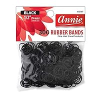 1000 Pcs Mini Rubber Bands Elastic Hair Ties for Hair Making Hairstyle  (Black)