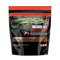 MICROBE-LIFT High Growth and Energy Floating Fish Food Pellets for Ponds, Water Gardens, and Fountains, Safe for Live Goldfish and Koi, 2.25 lbs