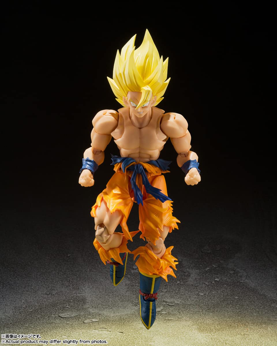 TAMASHII NATIONS - Dragon Ball Z - Super Saiyan Son Goku - Legendary Super Saiyan, Bandai Spirits S.H.Figuarts Action Figure