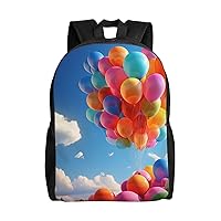 Colorful Balloon Laptop Backpack Water Resistant Travel Backpack Business Work Bag Computer Bag For Women Men