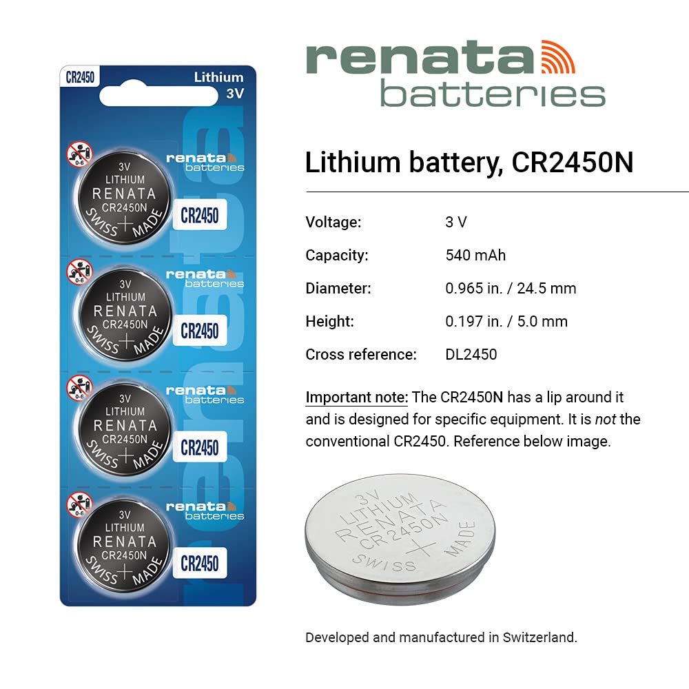 Coin Cell Battery 3V 24.5 x 5.0mm 540mAh (10 pieces)
