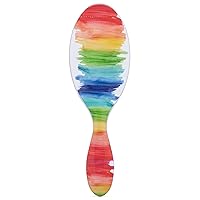 Original Detangler Hair Brush, Watercolor Rainbow (Color Me Mine) - Ultra-Soft IntelliFlex Bristles - Detangling Brush Glides Through Tangles (Wet Dry & Damaged) - Women & Men
