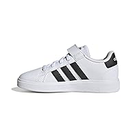 adidas Grand Court Lifestyle Court Sneakers, Elastic Lace & Top Strap, Kids, Women's, US Women's Size 6.5 - 9, US Kids’ Size 10 - 13.5 (17 - 25.5 cm)