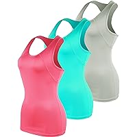 Cadmus Workout Tank Tops for Women Racerback Yoga Tops Athletic 1 or 3 Pack