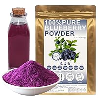 Plant Gift Blueberry Powder 蓝莓粉, 100% Frozen Blueberries Powder, Blue Berries Extract, Blueberry Pancake Mix Material, Meal Replacement Powder 100g/3.52oz