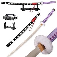 Carbon Steel Roronoa Zoro Swords Real Metal About 41 inches Katana Anime  Cosplay Sword,Yama Enma Arashi /Death Surgeon Trafalgar Law /luffy