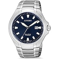Citizen Men's Analogue Eco-Drive Watch with Titanium Strap