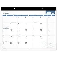 AT-A-GLANCE 2024-2025 Academic Desk Calendar, 12 Month Desk Pad, 21-3/4