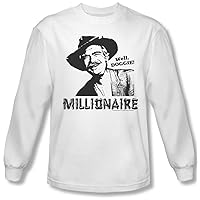 Mens Millionaire Long Sleeve Shirt In White