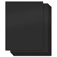 200 Sheets Black Cardstock Paper - Ohuhu 8.5 x 11 Card Stock Printer Paper for DIY Making Cards Invitations Office Printing Paper Crafting Crafts - 80 lb