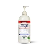 Maximum Strength 4% Lidocaine Emergency Burn Gel Pump, Commercial Grade, Aloe Vera, Vitamin E, Great for Restaurants and Other Heat Related Work environments, 32 Ounce