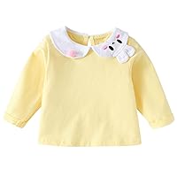 Girls Top 5 Children Toddler Baby Girls Long Sleeve Cute Cartoon Collar Cotton T Shirt Blouse Tops Top Kids Girls