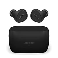 Jabra Elite 5 True Wireless in-Ear Bluetooth Earbuds - Hybrid Active Noise Cancellation (ANC), 6 Built-in Microphones for Clear Calls, Small Ergonomic Fit and 6mm Speakers – Black, Amazon Exclusive