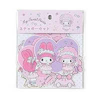 SANRIO My Sweet Piano Sticker Set (Melange Party), Baby-friendly, Music-themed, Paper Material, Multi-color, for 1 player, Manual Operation, Size 7.0 x 0.1 x 6.0 cm, Unisex
