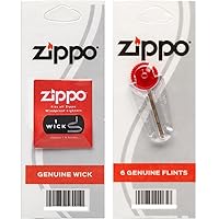 ZIPPO Zippo Lighter Wick Refill & Ignition Stone Flint Set