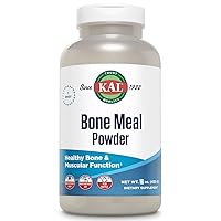 Bone Meal Powder | Sterilized & Edible Supplement Rich in Calcium, Phosphorus, Magnesium | For Bones, Teeth, Nerves, Muscular Function | 16 oz