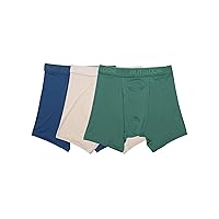 Fruit of the Loom Men's Fruitful Threads Boxer Briefs, Made with LENZING™ ECOVERO™ Fibers, Super Soft 4-Way Stretch