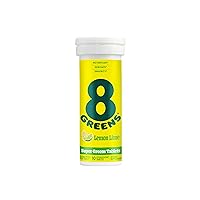 8Greens Daily Greens Effervescent Tablets - Superfood Booster, Energy & Immune Support, Made with Real Greens, Greens Powder, Vitamin C, Original Flavor, 10 Tablets