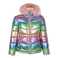 Rothschild Girls' Rainbow Sparkle Anorak Jacket - rainbow, 2t