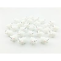 32 Pcs Mini Garden Miniature Sheeps Small Herd of Sheeps Fairy Garden Sheep Resin Sheep Figurine Tiny Lambs Miniature Garden Figurines Moss Micro Landscape Decoration DIY Craft Resin Home Decor (32a)