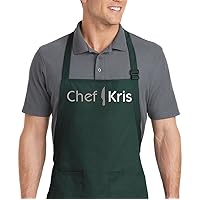 Personalized Embroidered Chef Apron with Custom Name A Premium Quality Gift for Men and Women