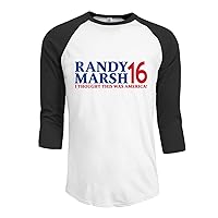 Men's Randy Marsh 16 3/4 Sleeves Shirts S Black hot.Fashion