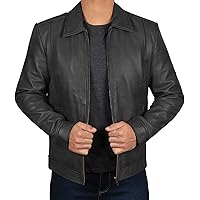 Brown Leather Jacket Men - Black Real Lambskin Mens Leather Jacket