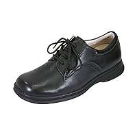 Tim Men's Wide Width Leather Lace-Up Oxford Shoes