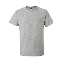 Jerzees Men's Heavyweight Crewneck Chest Pocket T-Shirt