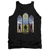 Supernatural Tanktop Stained Glass Silhouette Black Tank