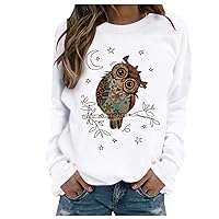 Christmas Jumper Women's Sweatshirt Christmas 3D Snowman Print Top Pullover Casual Long Sleeve Basic Pullover Crew Neck Shirt Fashion Autumn and Winter Breathable Christmas Jumper