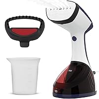 URPOWER Steamer for Clothes 300ML Clothes Steamer Handheld 15-Second Fast Heat-up 1600w Stainless Steel Plate Travel Steamer Portable Garment Steamer 2 in 1 Steamer & Iron Detachable Water Tank 120V