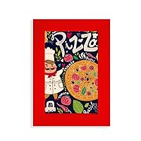 Cook Pizza Italy Tomato Foods Picture Display Art Red Photo Frame
