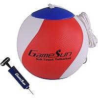 Tetherball and Rope,Full-Size Soft Touch, Portable Tetherballs with Soft Rope - Great Outdoor Game for Kids