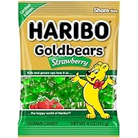 Gummi Candy | Goldbears Single Flavor Limited Edition | Strawberry, 4 oz. (Pack of 12)