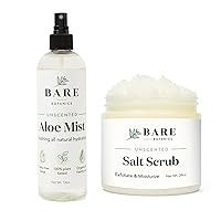 Bare Botanics Aloe Vera Mist + Unscented Body Salt Scrub