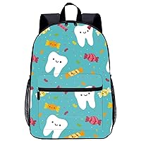 Dental Dentist Large Backpack 17Inch Lightweight Laptop Bag with Pockets Travel Business Daypack